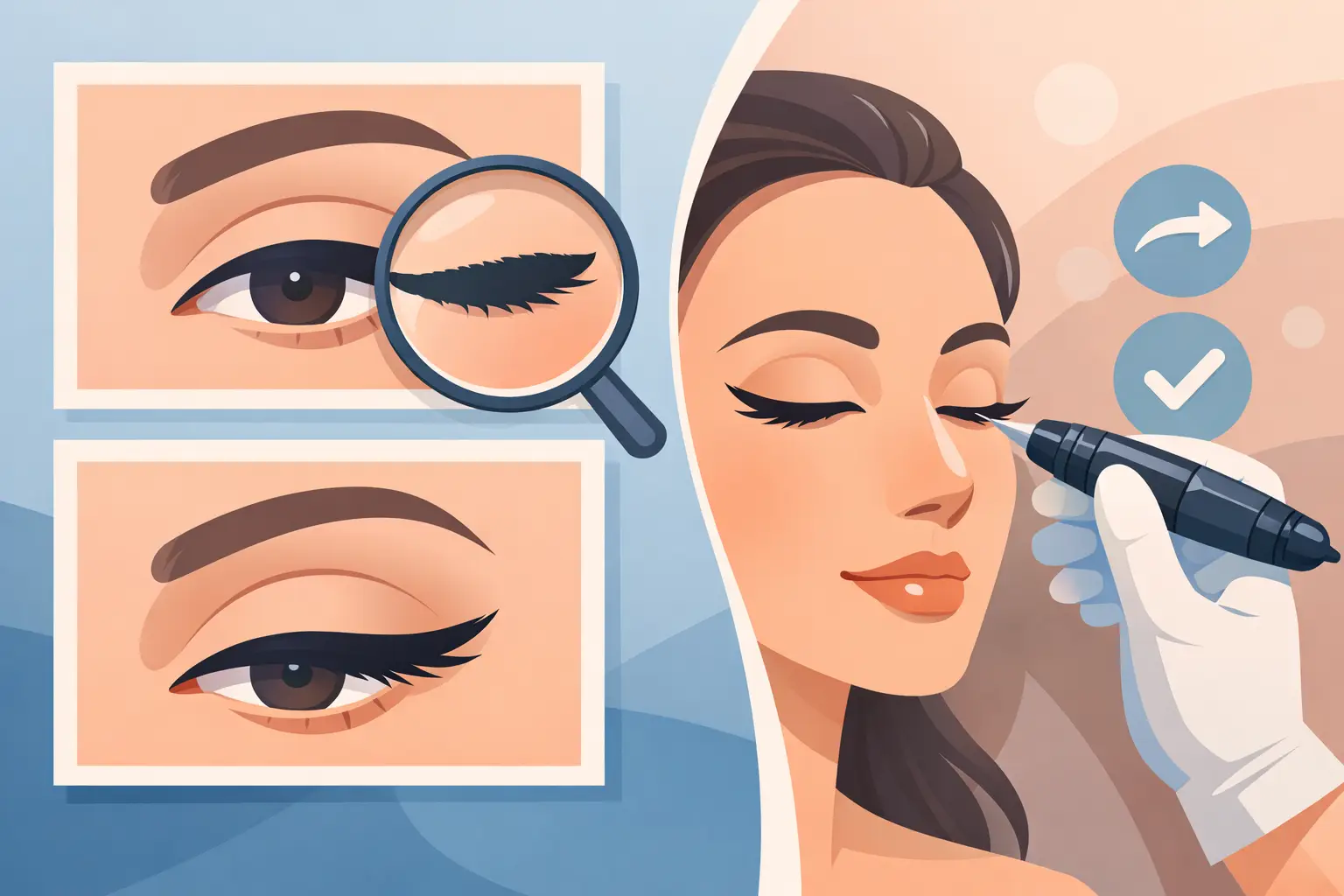How to Correct Uneven Eyeliner Tattoo