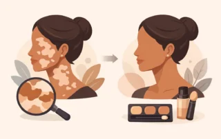 Vitiligo Camouflage Before After Examples