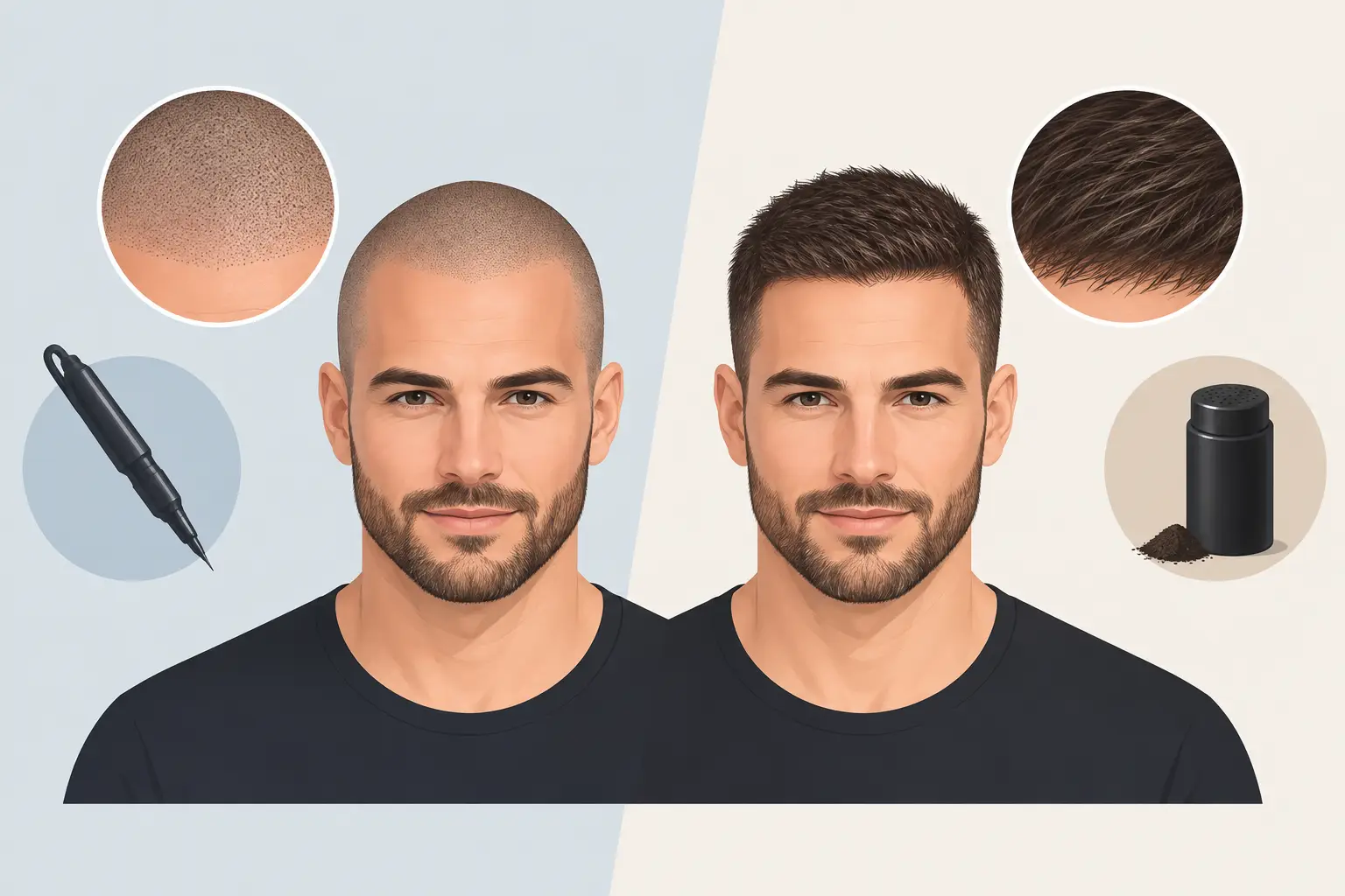 Scalp Shading vs Hair Fibers: Which Looks Better?